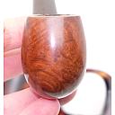 ​Bent Billiard Vintage French Smoking Pipe La Glorieuse Patent 203 - 6 small