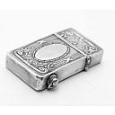 ​Silver 800 Automatic Petrol Lighter Germany 1900-1920S Works good! Rare! - 7 small