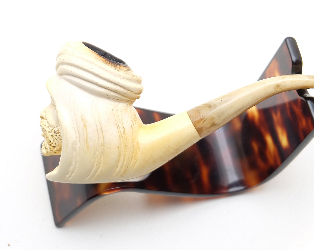 Turkish Meerschaum Pipe With Case Sultan Head - 2