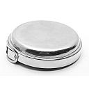 Hermes Set Solid Silver Lighter and Metal Gold Plated Ashtray 1960s - 9 small