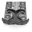 Unbranded Beautiful Wooden Pipe Stand for 10 Pipes Vintage! - 4 small