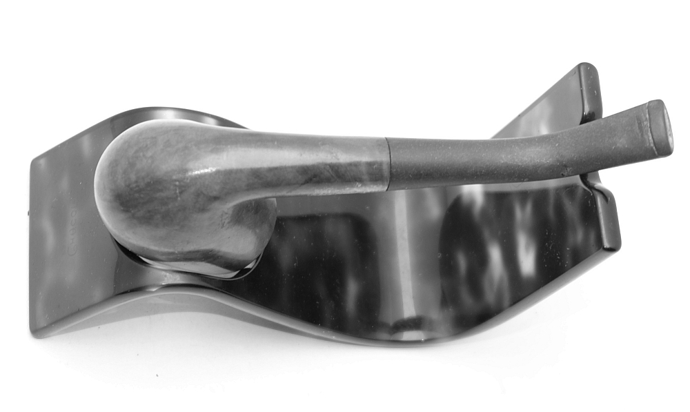 ​Real briar Bent Billiard Smoking Pipe Vintage France - 5