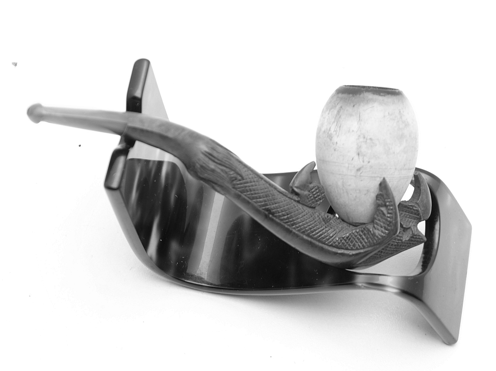 ​Antique Meerschaum Eagle Claw Tobacco Smoking Pipe Amber Stem Rare! - 4