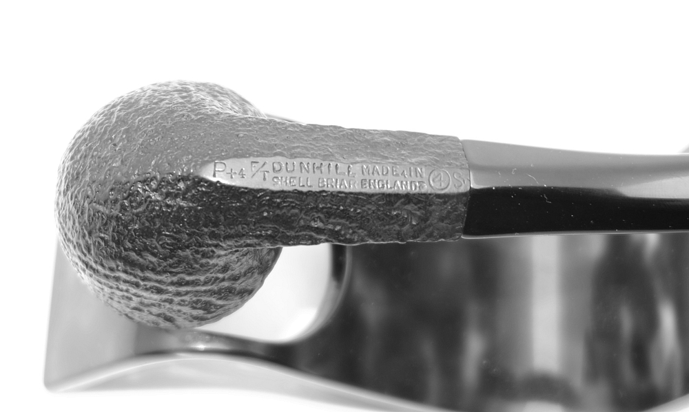 Dunhill Shell Briar P+4 F/T 4S Bent Rhodesian Smoking Pipe Restored!Rare! - 7