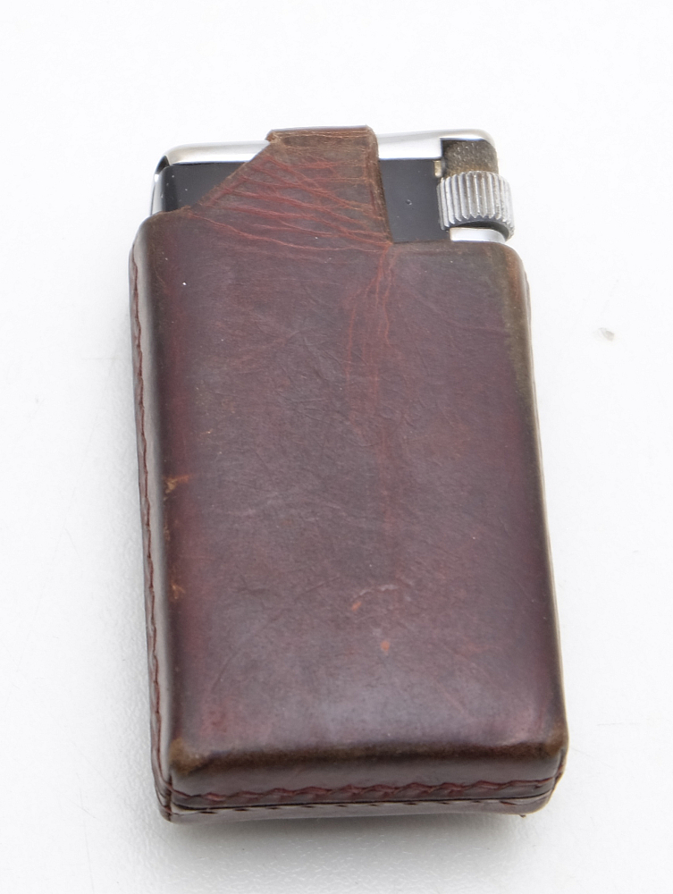 ​Flaminaire Quercia Made in France Gas Vintage Lighter with leather case!Works! - 10