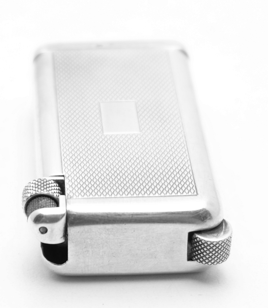 Flaminaire Quercia Grillon Gas Vintage Solid Silver Lighter 1950s Works! - 2