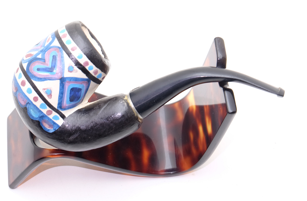 Nice Unsmoked French Ceramic Tobacco Smoking Pipe - 2