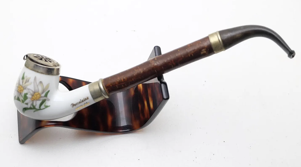 ​Hunter Nice Vintage Smoking Pipe Porcelaine EP Ring - 1