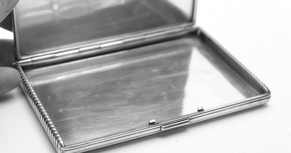 ​Cartier Sterling Silver 925 Cigarette Case Art Deco Beautiful and Rare! - 11