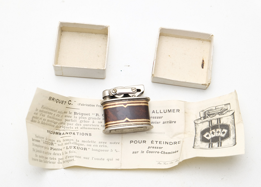 ​R.C Paris Petrol Lighter 1930s With box and instruction - 6