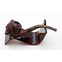 Pipe Smoker Head Vintage Smoking Tobacco Pipe France - 2 small