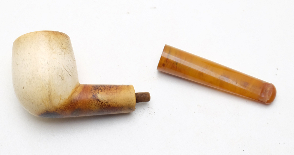 ​​Antique Meerschaum Billiard Vintage Smoking Pipe - 9