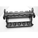 Unbranded Beautiful Wooden Pipe Stand for 10 Pipes Vintage! - 3 small