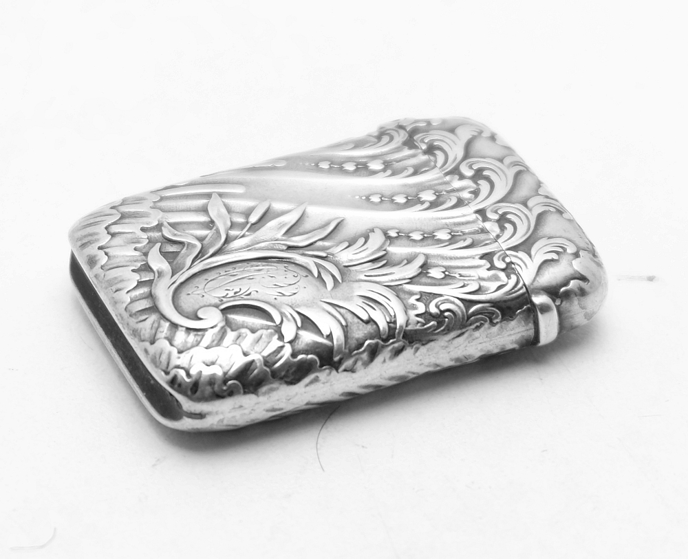 Solid Silver Antique France Matchbox Case Rare! - 6