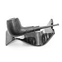 ​Billiard Vintage Tobacco Smoking Pipe Grenhill Leather Coated - 1 small