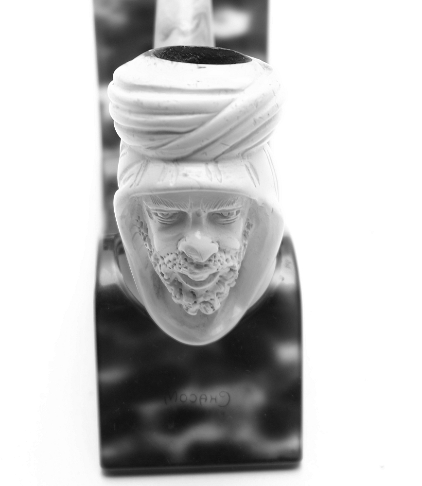 Turkish Meerschaum Pipe With Case Sultan Head - 4