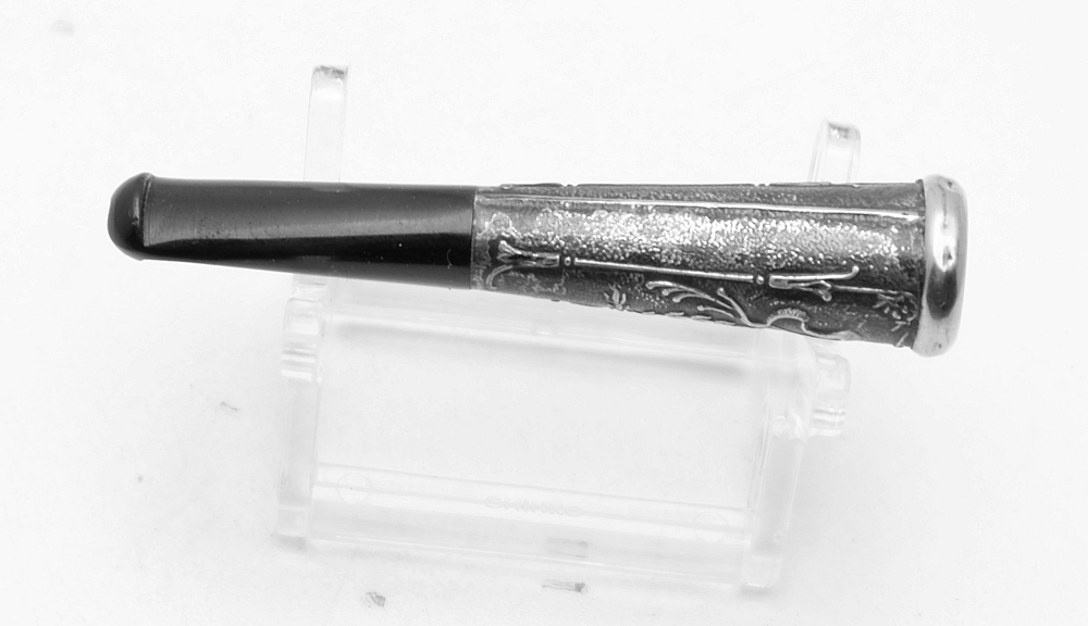 ​Beautiful Art Nouveau French Cigarette Holder Gold Ring - 7