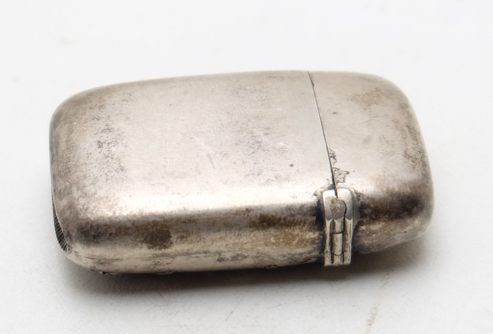 Solid Silver Antique French Matchbox Case Rare! - 7