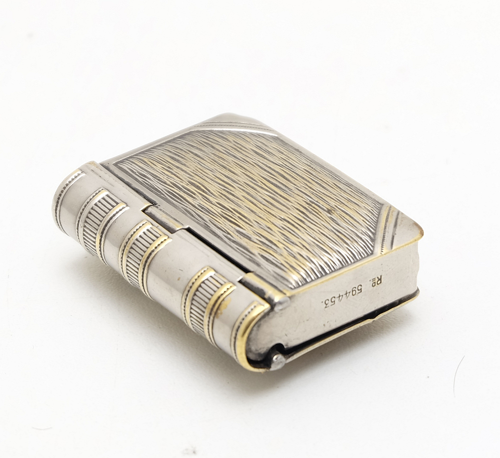 Unbranded Unique Antique Book Matchbox/Coin box Case Rare! - 3