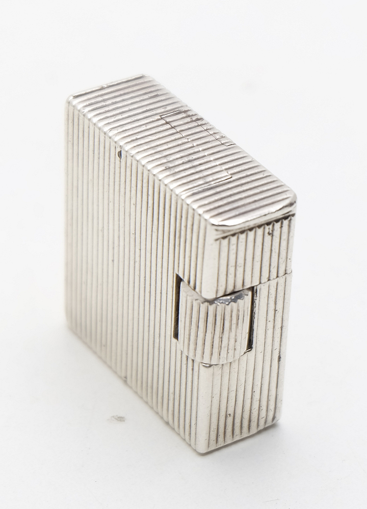 Chanteloup Paris Solid Silver Petrol Lighter Art Deco RARE! 1930-1940s Works! - 3