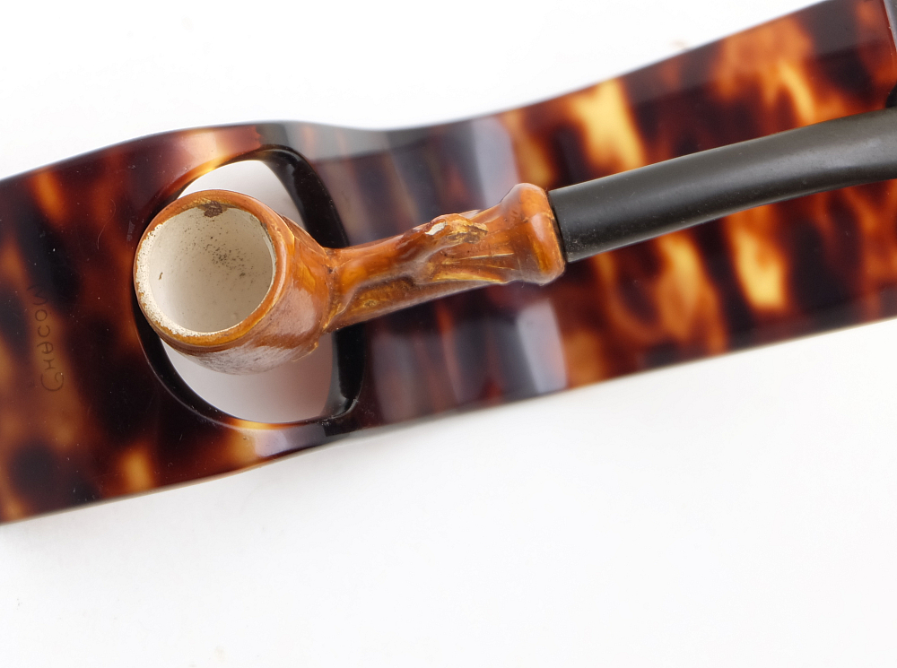 ​Unsmoked Ceramic French Vintage Tobacco Smoking Pipe - 3
