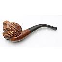 ​Vintage Freehand Smoking Tobacco Pipe Real Briar Foreign Cat Head - 7 small