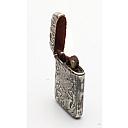 Solid Silver Petrol Matchbox/Lighter France - 2 small