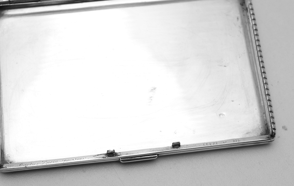 ​Cartier Sterling Silver 925 Cigarette Case Art Deco Beautiful and Rare! - 6