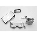 Flaminaire Quercia Grillon Gas Vintage Solid Silver Lighter 1950s Works! - 7 small