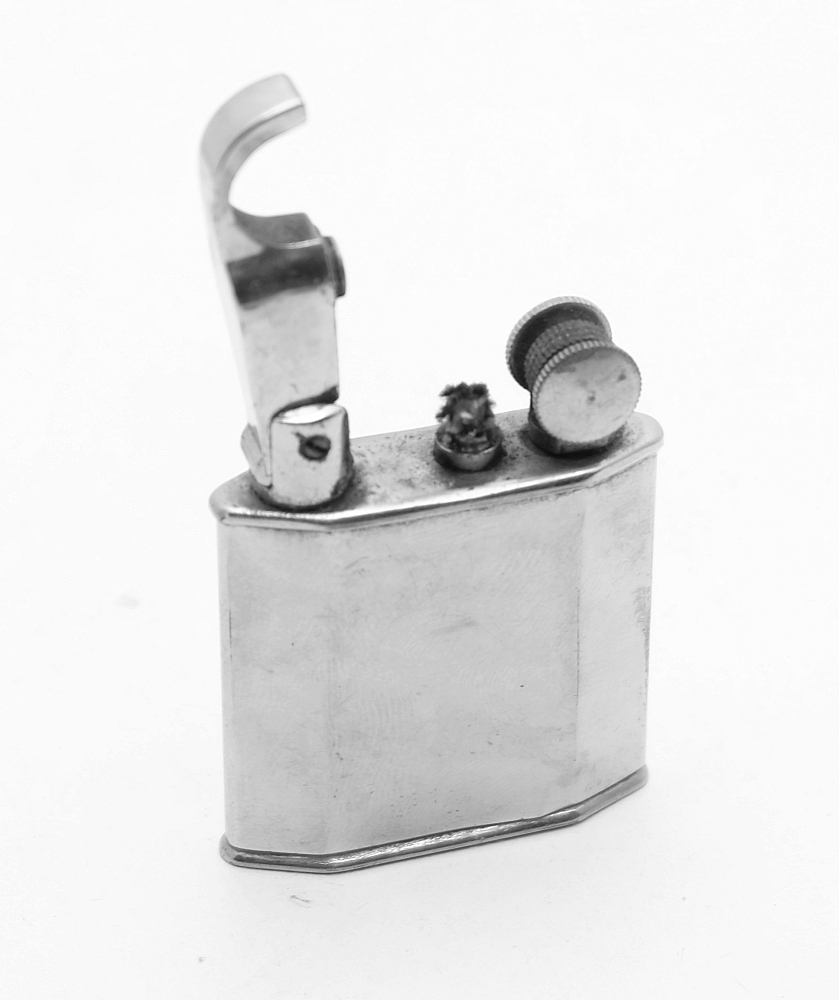 Sina Modele Depose French Vintage Petrol Lighter 1940-1950s Works great! - 4