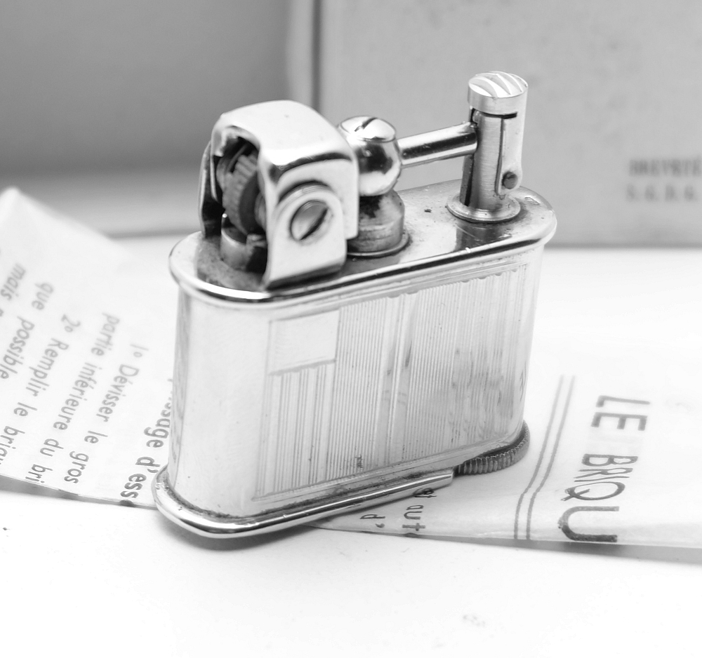 Lancel Automatic Petrol Lighter 1930s With box and instruction - 3