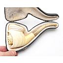 Turkish Meerschaum Pipe With Case Sultan Head - 8 small