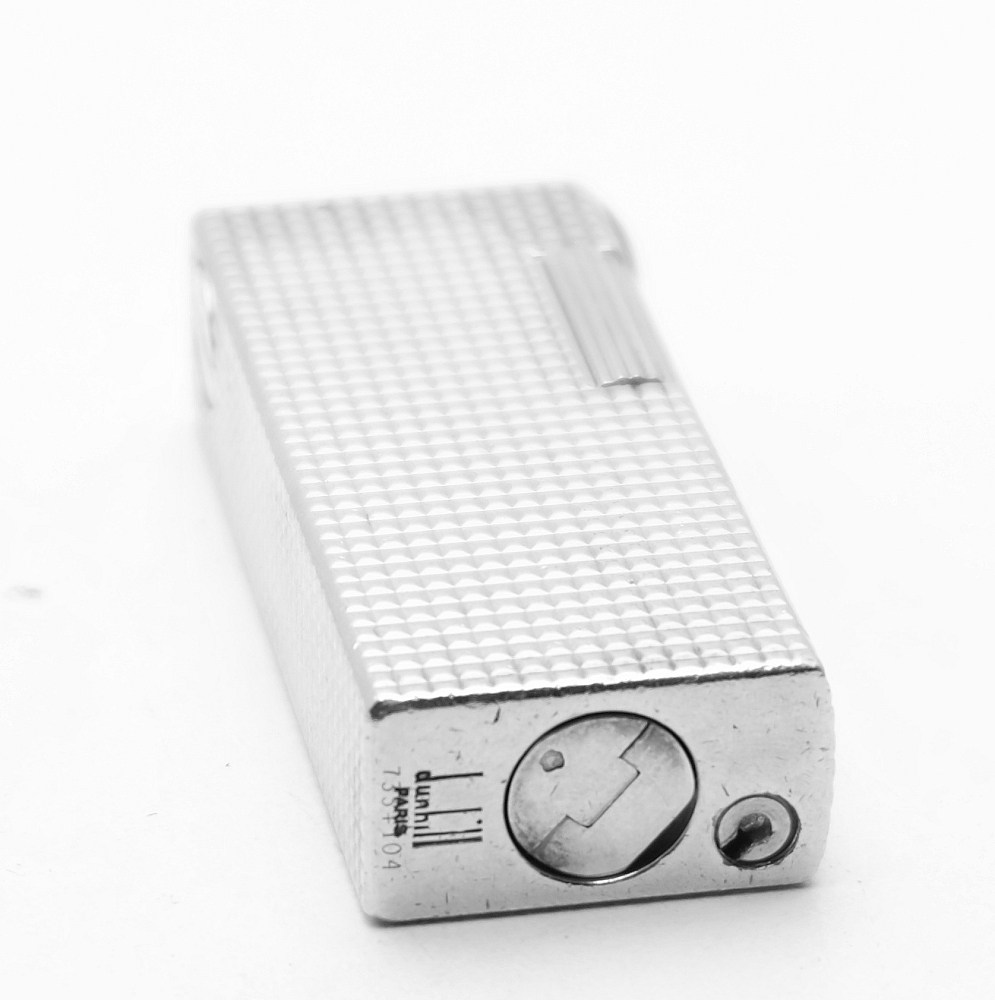 ​Dunhill Aldunil Paris Gas Lighter Solid Silver and Gold Plated Fully serviced! - 6