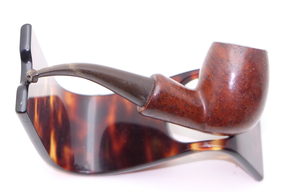 Bruyere Garantie Bent Billiard Smoking Pipe Vintage France - 6