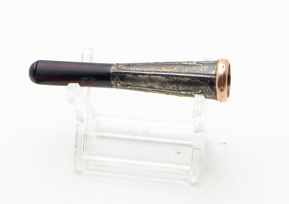 ​Beautiful Art Nouveau French Cigarette Holder Gold Ring - 3