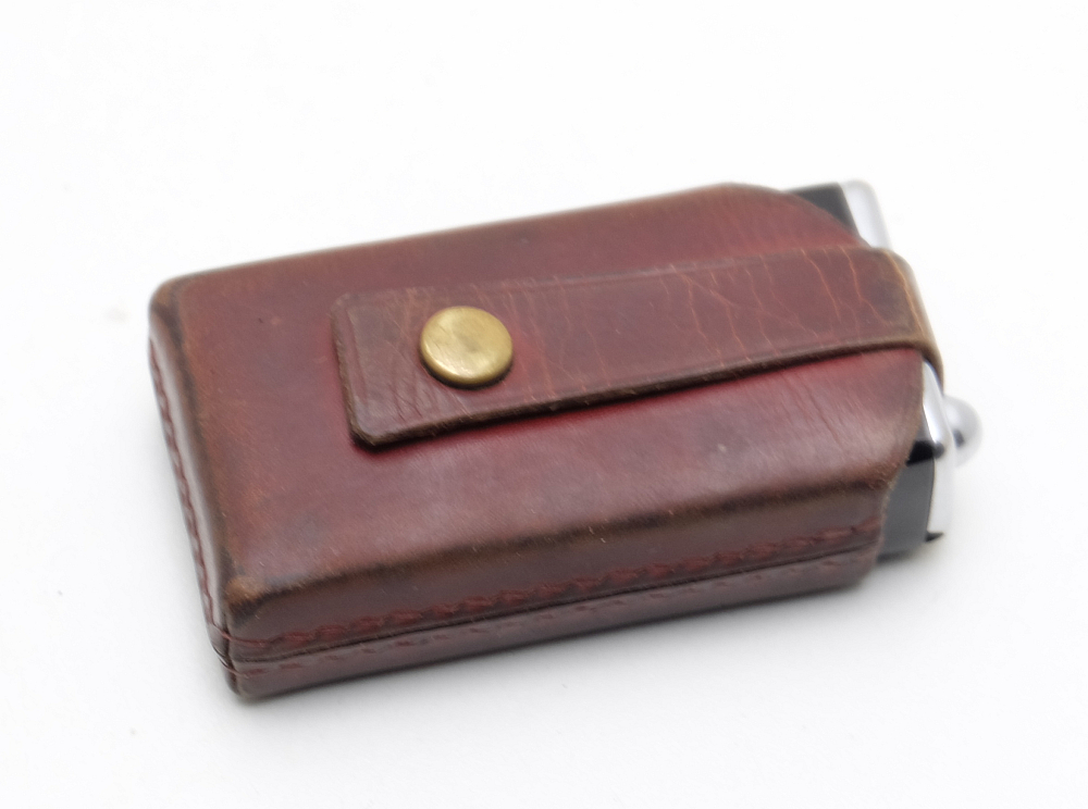 ​Flaminaire Quercia Made in France Gas Vintage Lighter with leather case!Works! - 7