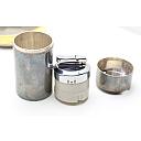 ​Hermes Set Solid Silver Lighter and Metal Gold Plated Ashtray 1960s - 12 small
