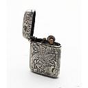 Solid Silver Petrol Matchbox/Lighter France - 1 small