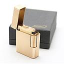 ​Dupont Line 1 Gas Lighter 20mk Gold Plated Works good! With box! Fully Serviced! - 6 small