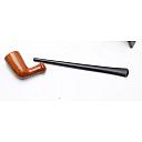 Nice Brown Unsmoked Ceramic French Vintage Tobacco Smoking Pipe - 3 small