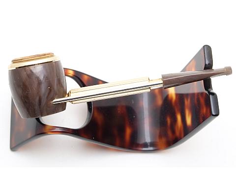 Jima Modele depose Vintage Smoking Tobacco Pipe Gold Brown