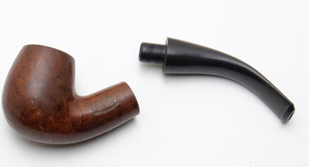 ​Bent Billiard Vintage French Smoking Pipe La Glorieuse Patent 203 - 8