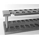 ​Beautiful Wooden Pipe Stand for 24 Big Billiard Pipes Vintage! - 8 small