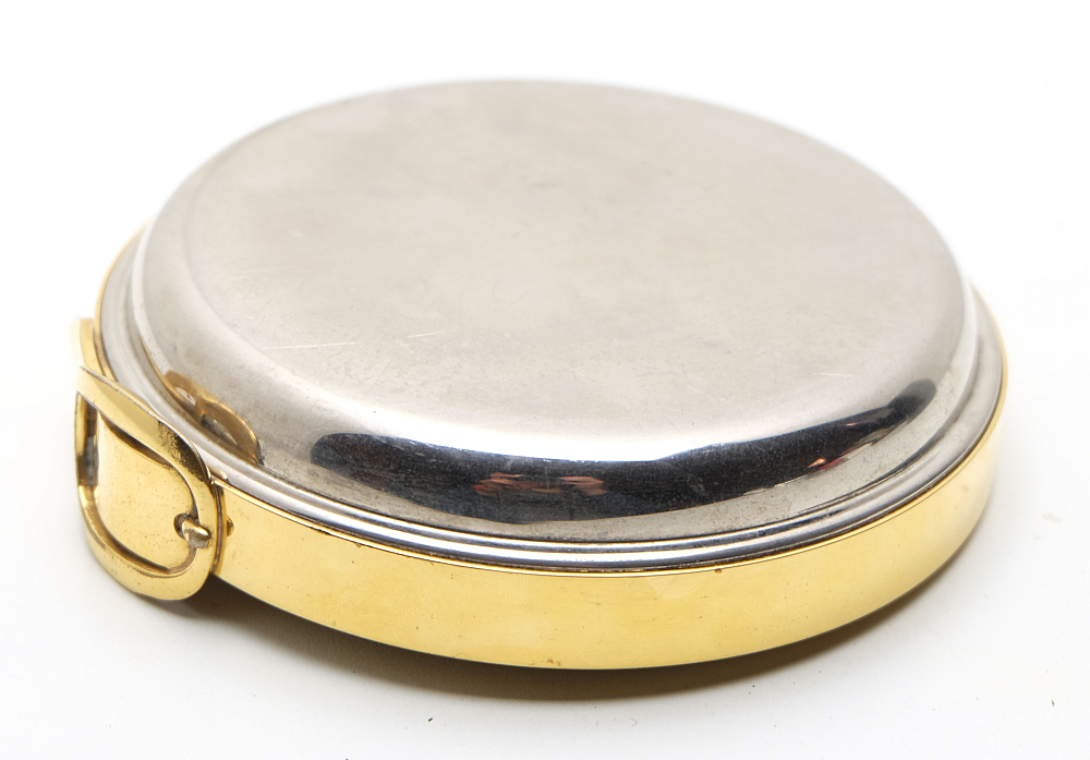 ​Hermes Set Solid Silver Lighter and Metal Gold Plated Ashtray 1960s - 9