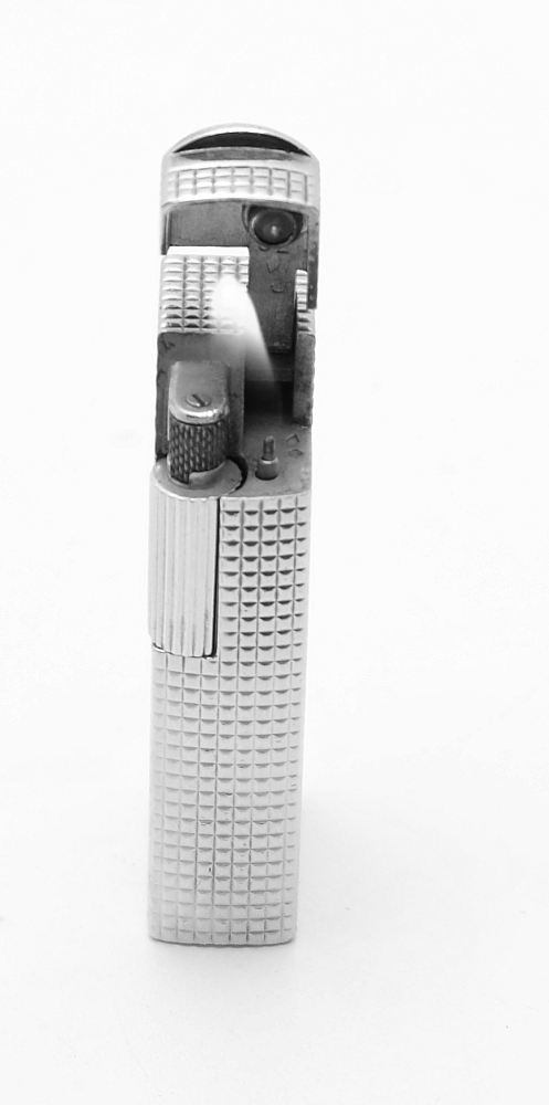 ​Dunhill Aldunil Paris Gas Lighter Solid Silver and Gold Plated Fully serviced! - 10