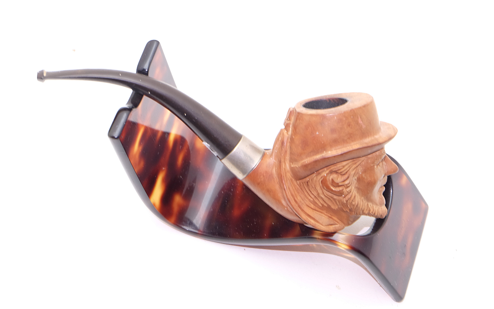 Ma Colombe St.Claude ​Men Head Carved Vintage Smoking Tobacco Pipe - 5