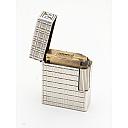​Dupont Line 1 Gas Lighter Silver Plated Works good! Fully Serviced! - 3 small