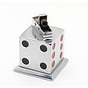 ​Unique Unbranded Automatic Table Petrol Lighter Dice 1950S France Works cool! - 6 small