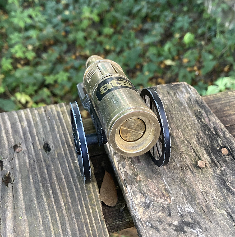  Japan Table Petrol Lighter Cannon Gun 1960S - 4