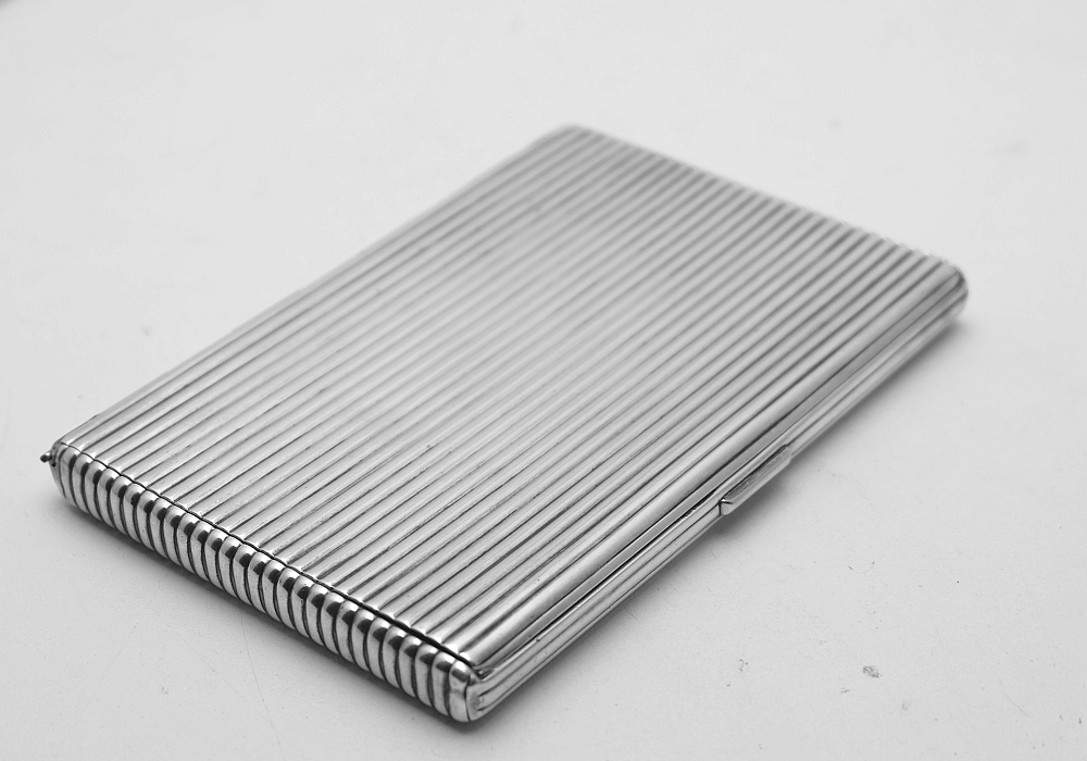 ​Cartier Sterling Silver 925 Cigarette Case Art Deco Beautiful and Rare! - 2